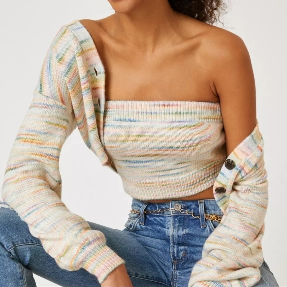 NWT Anthropologie BB Dakota Steady Space Cardigan Set Size S